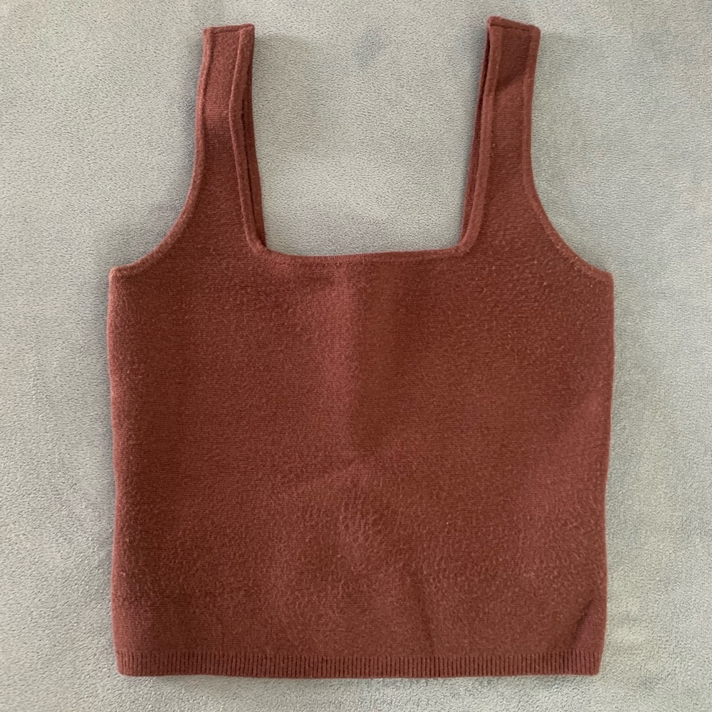 Abercrombie Square Neck Sweater Tank Top